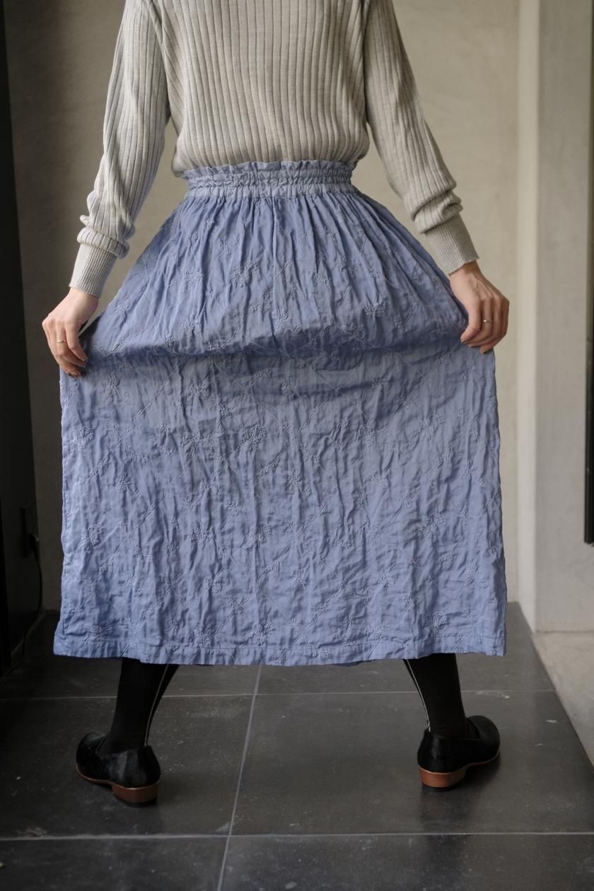 Heriter(エリテ) コットンホワイトスカート　サイズ38 2024年AW Heriter エリテ drawn work parts skirt(24AW) | T.T. GARRET
