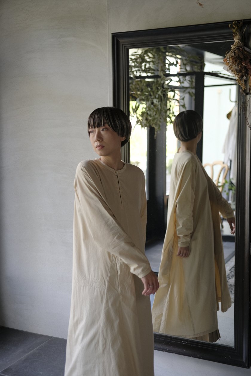 SP｜エシュペー 100/2 COTTON BROAD ONEPIECE | 【カラー展開】BEIGE, CHARCOAL, BLACK - c a  b i n e t　 O N L I N E　S T O R E