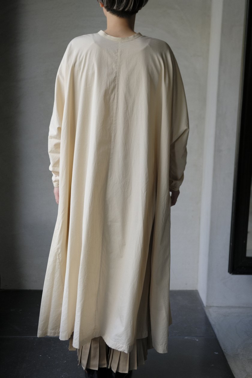 SP｜エシュペー 100/2 COTTON BROAD ONEPIECE | 【カラー展開】BEIGE, CHARCOAL, BLACK - c a  b i n e t　 O N L I N E　S T O R E