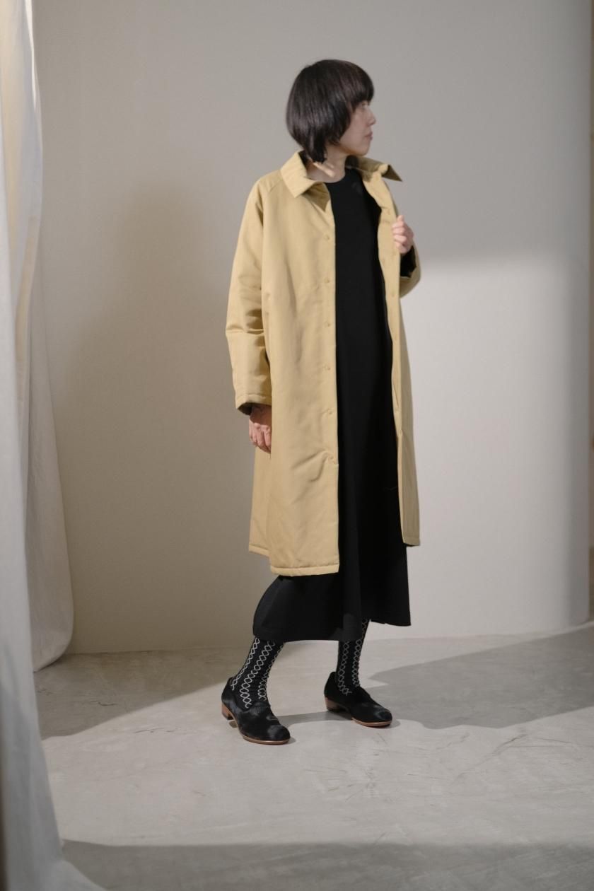 atelier naruse / スムースウールコクーンワンピース(black