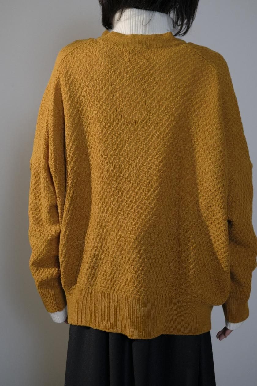 atelier naruse / ラムウールビッグサイズカーディガン(camel