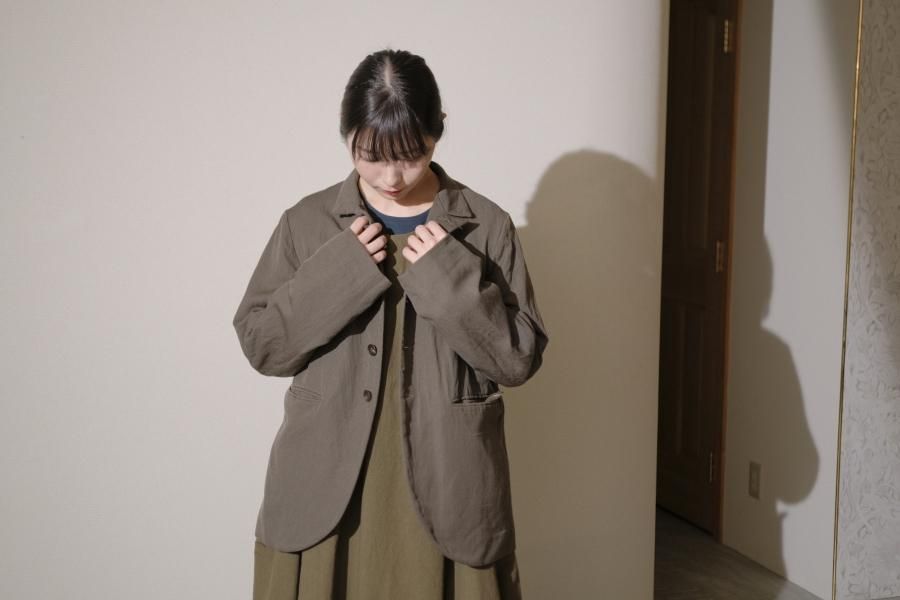 ŠP（エシュペー）WOOL LINEN /JACKET ＃BLACK - リントータル