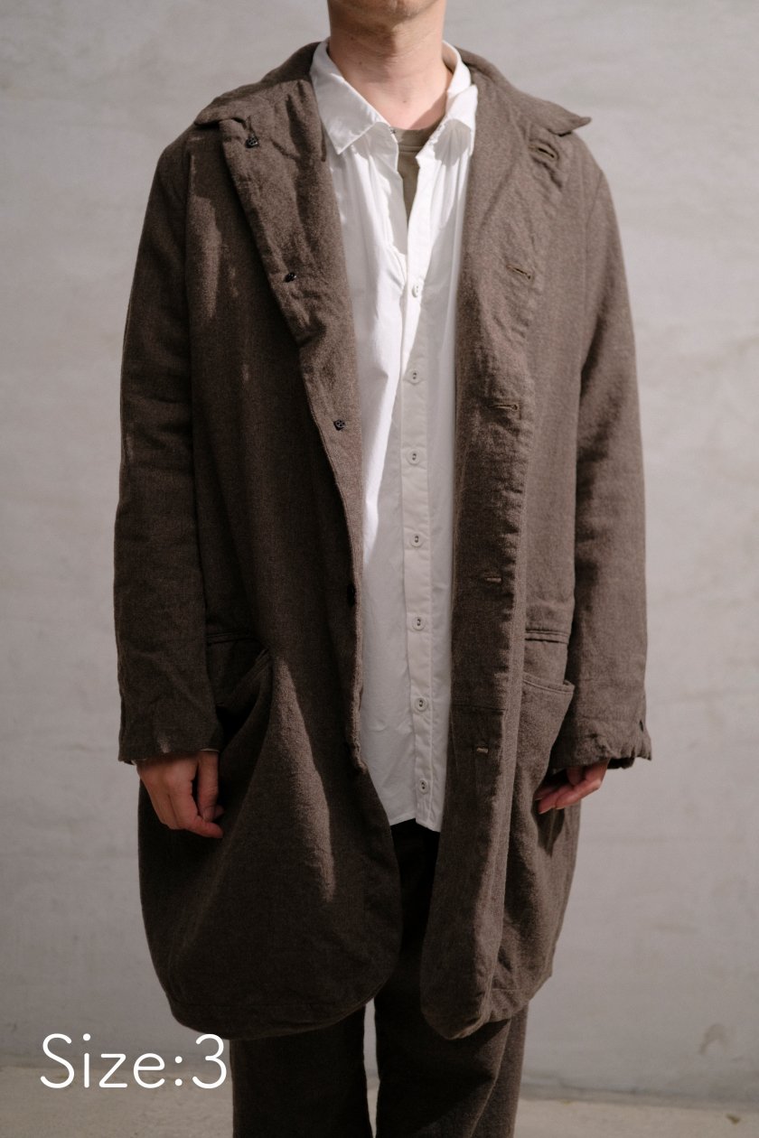 GARMENT REPRODUCTION OF WORKERS / AMISH COAT WOOL BROWN【unisex