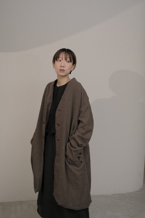<img class='new_mark_img1' src='https://img.shop-pro.jp/img/new/icons14.gif' style='border:none;display:inline;margin:0px;padding:0px;width:auto;' />GARMENT REPRODUCTION OF WORKERS / BERGER COAT WOOL BROWN【unisex】