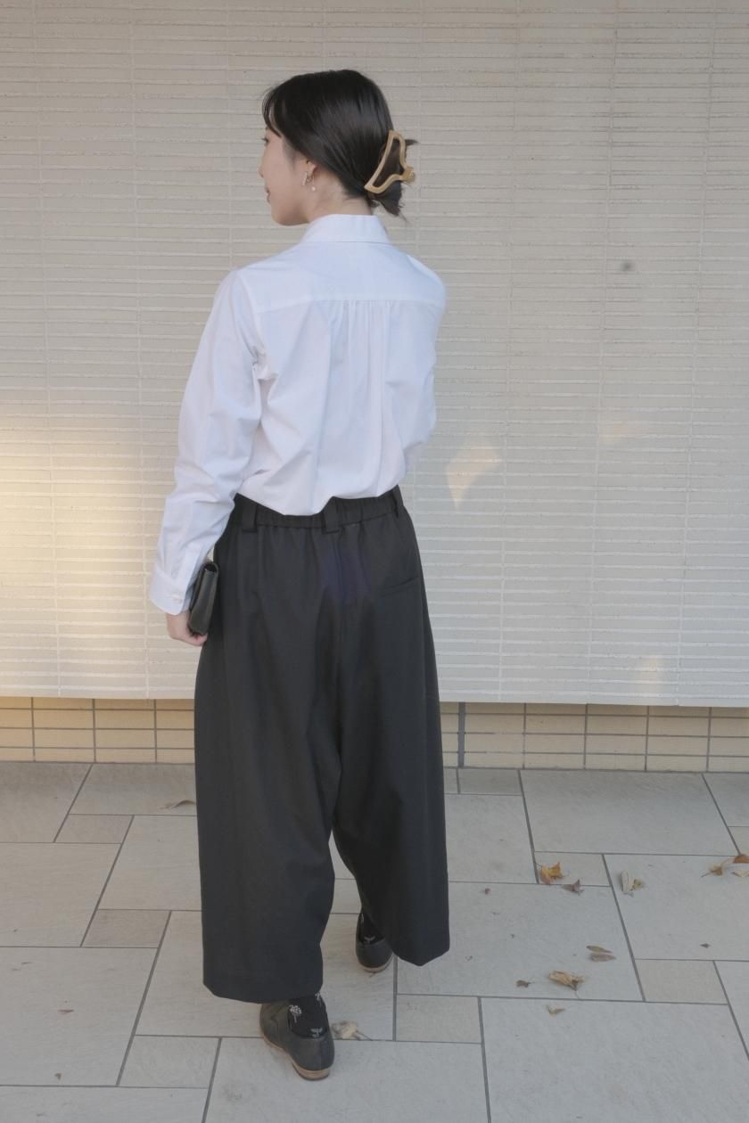 atelier naruse / フォーマル コットン丸衿シャツ