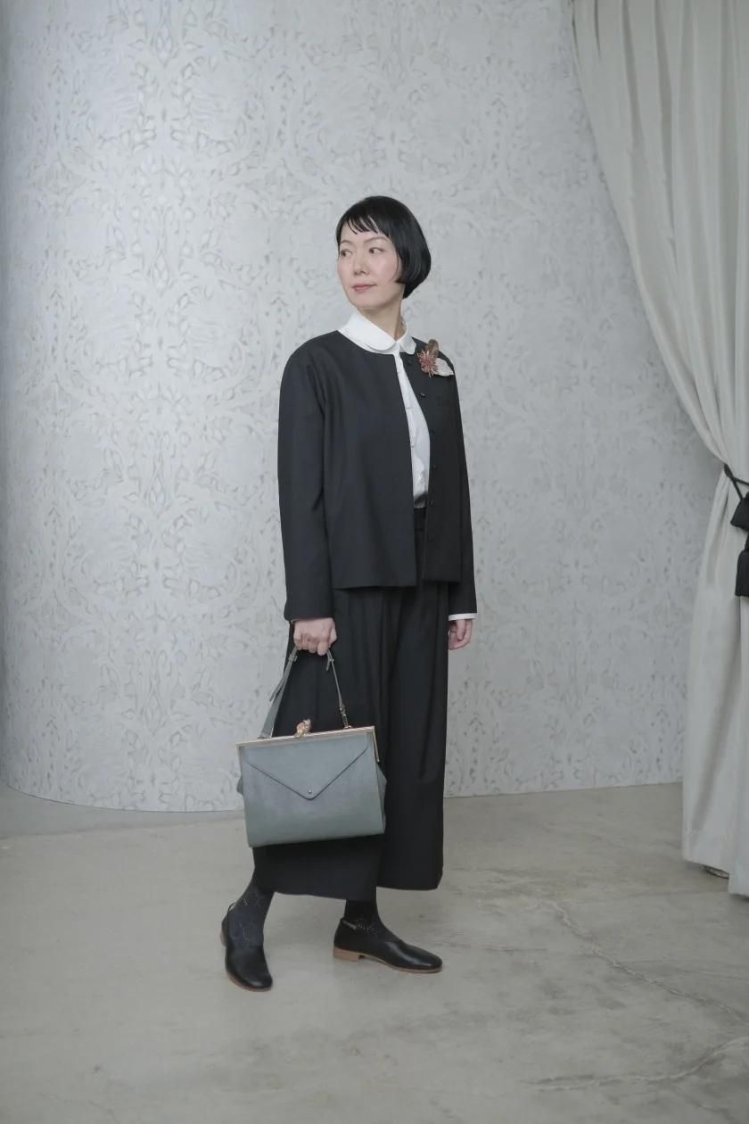 atelier naruse / フォーマル コットン丸衿シャツ atelier naruse / フォーマル コットン丸衿シャツ