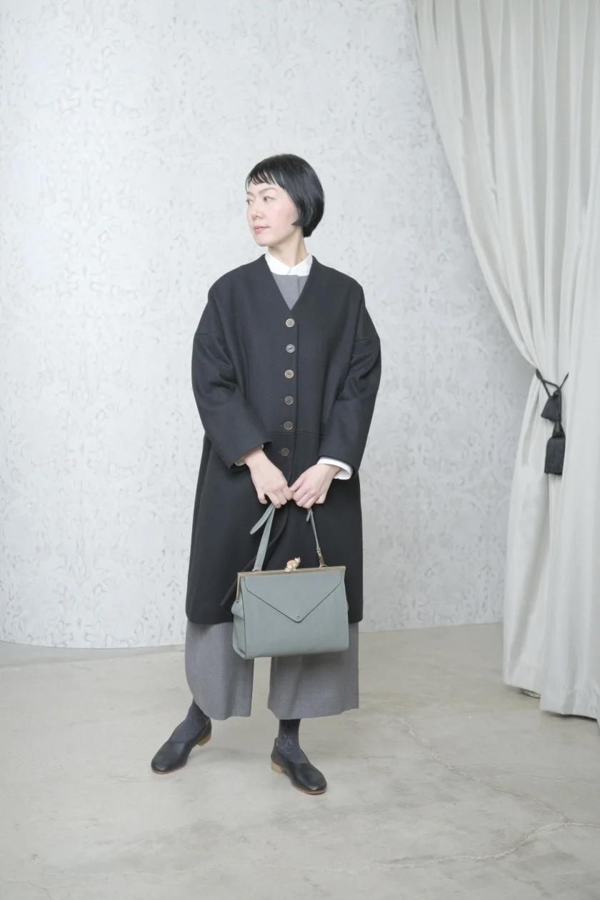atelier naruse / フォーマル コットン丸衿シャツ atelier naruse / フォーマル コットン丸衿シャツ