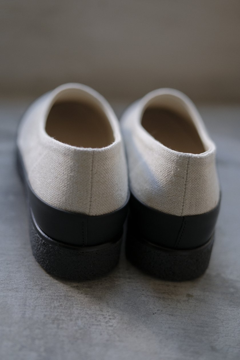 evam eva / linen slip-on. | エヴァムエヴァのリネンスリッポン - c a b i n e t　 O N L I N E　S  T O R E