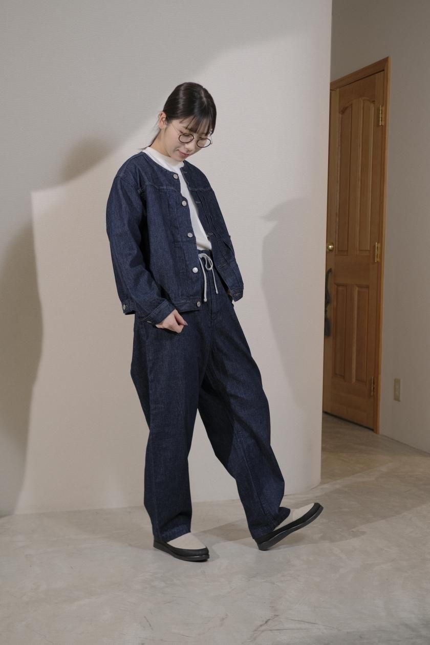 atelier naruse アトリエナルセ コットン デニム ノーカラー