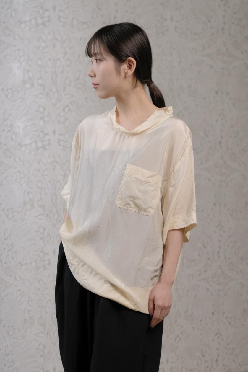 TOWAVASE / silk T-shirt / 2024ss新作の定番Tシャツ | トワヴァーズ - c a b i n e t　 O N L I  N E　S T O R E