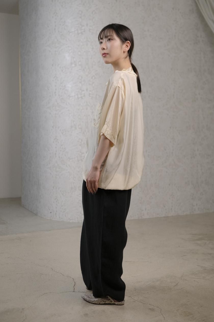 新品 レア towavase シルクTシャツ ピーチ トワヴァーズ ピンク