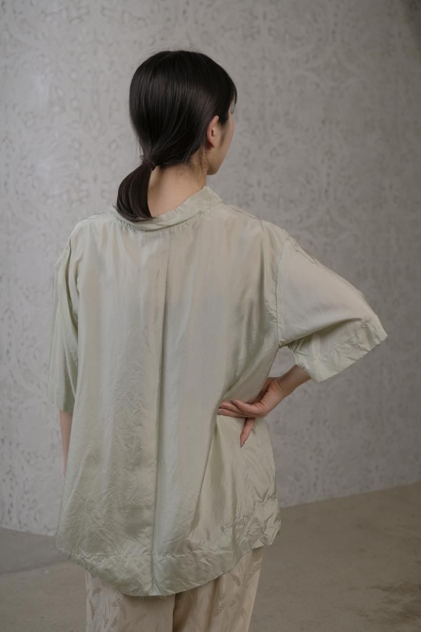 新品　レア　towavase シルクTシャツ　ピーチ　トワヴァーズ　ピンク TOWAVASE Souplesse long T-shirt (peach) | nii-B