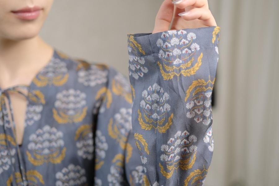 TOWAVASE / blouse(khaki) / 27-0015S | トワヴァーズ｜インド