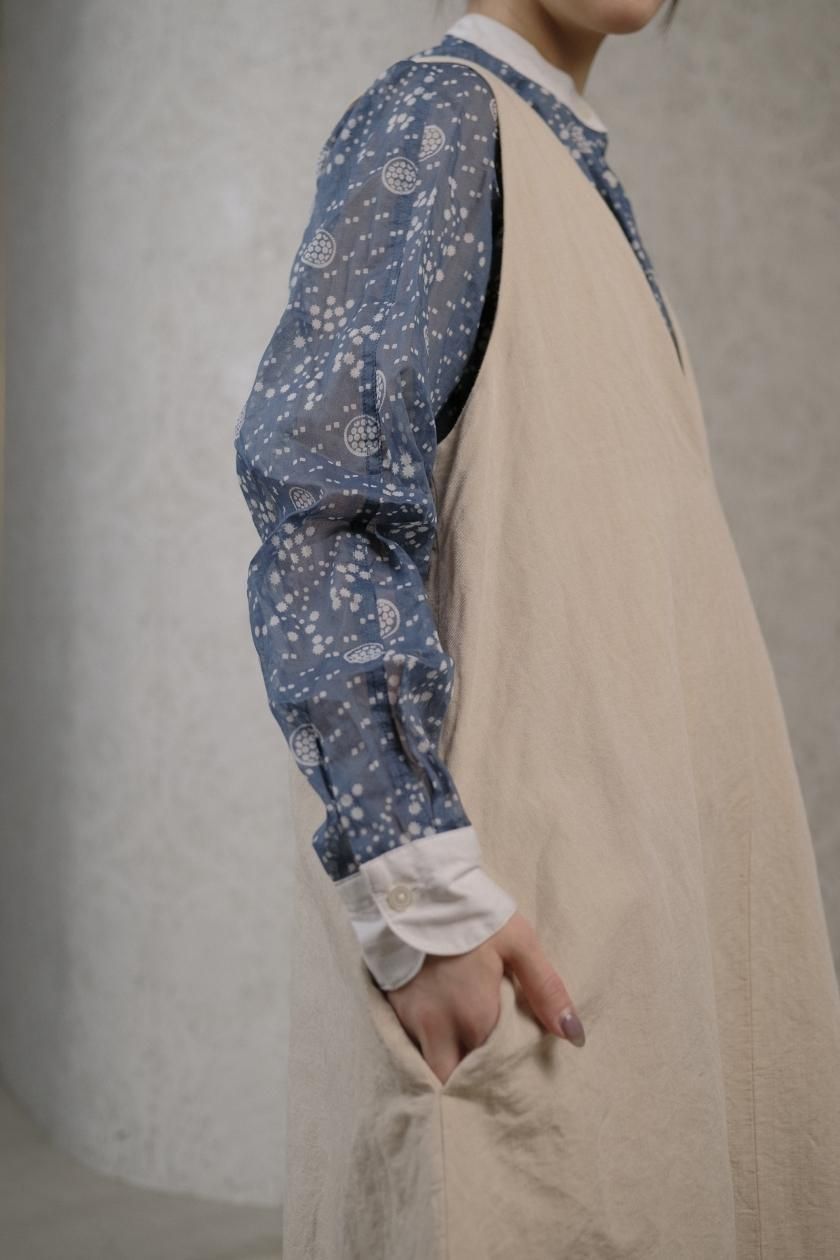 19CLINEN COTTON ONEPIECE | 立体的な表情が魅力のヴィンテージ