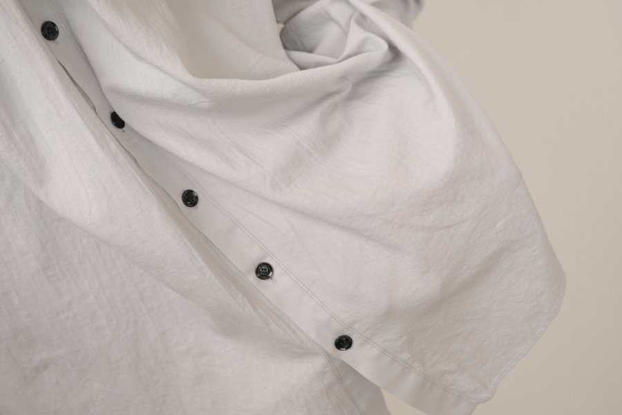 GARMENT REPRODUCTION OF WORKERS / MAQUIGNON DRESS SHIRT |  ガーメントリプロダクションオブワーカーズのカットソンサテンシャツ - c a b i n e t O N L I N E S T O R E