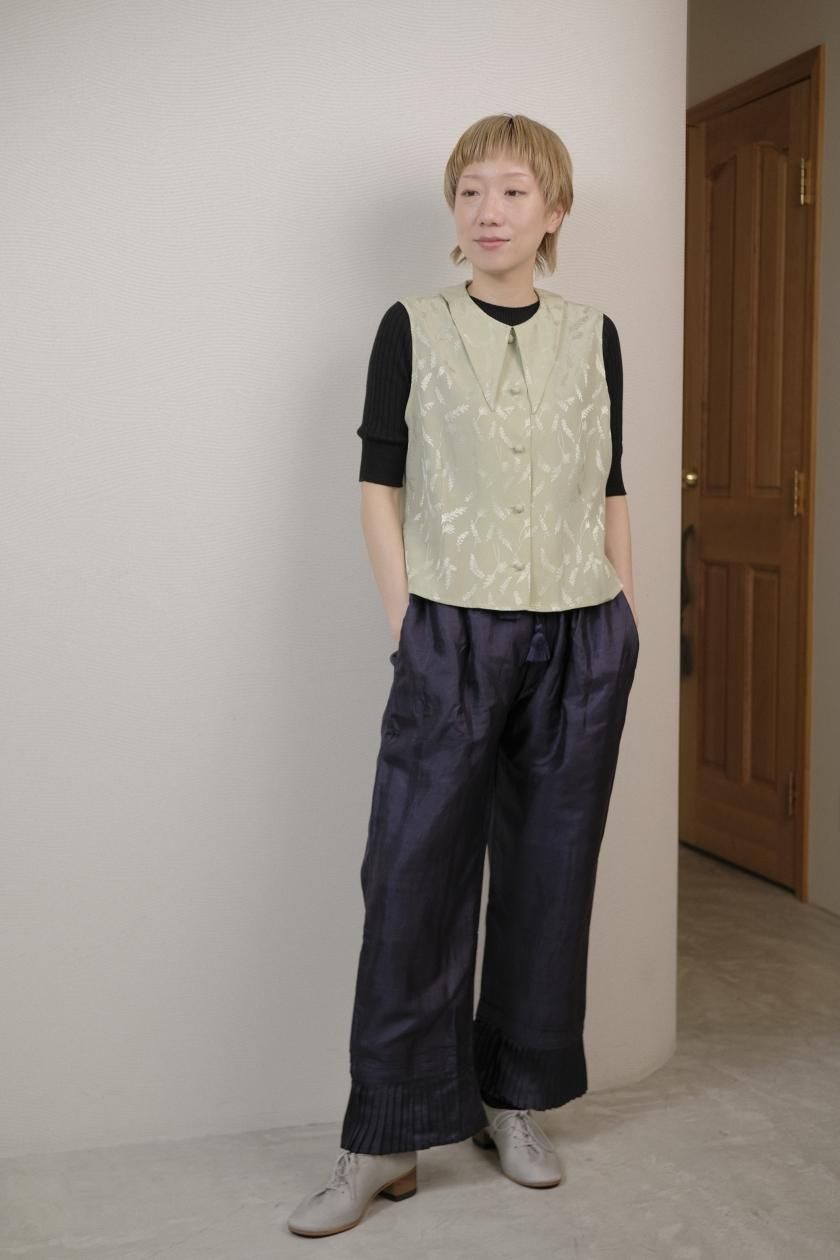 お歳暮 人気 BUNON 手織りの高品質Khadiと伝統技術を融合 | Pants Tuck Hem / パンツ