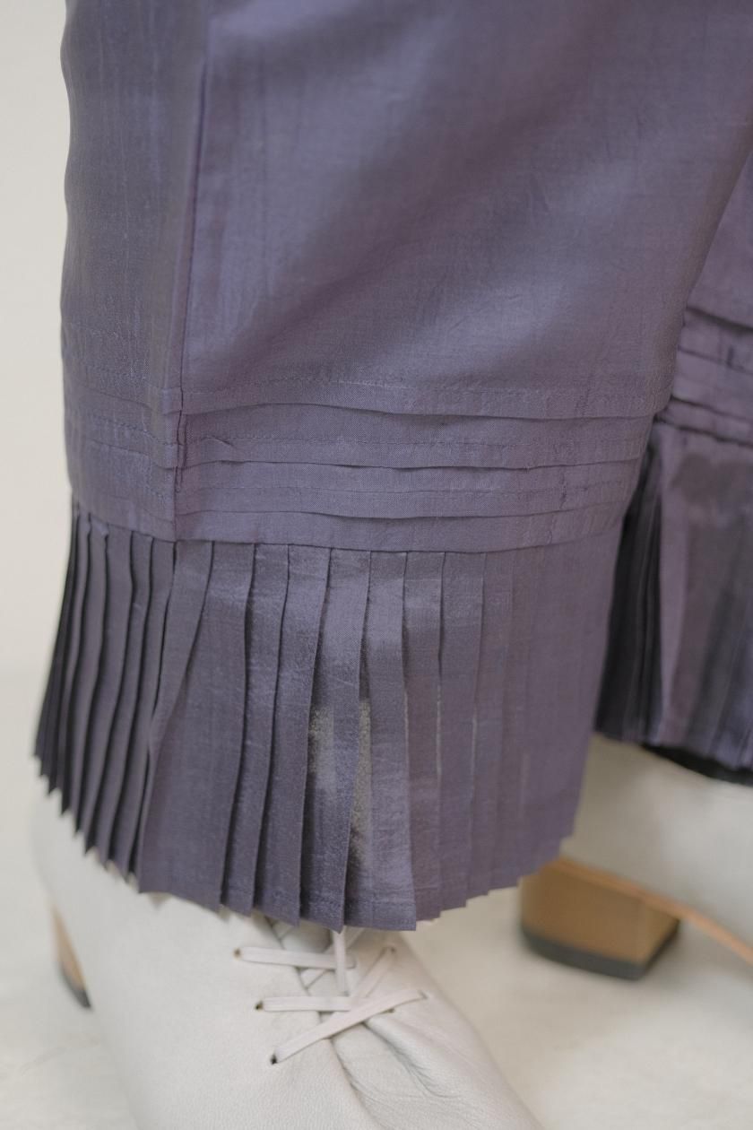 BUNON / Hem Tuck Pants | 手織りの高品質Khadiと伝統技術を融合