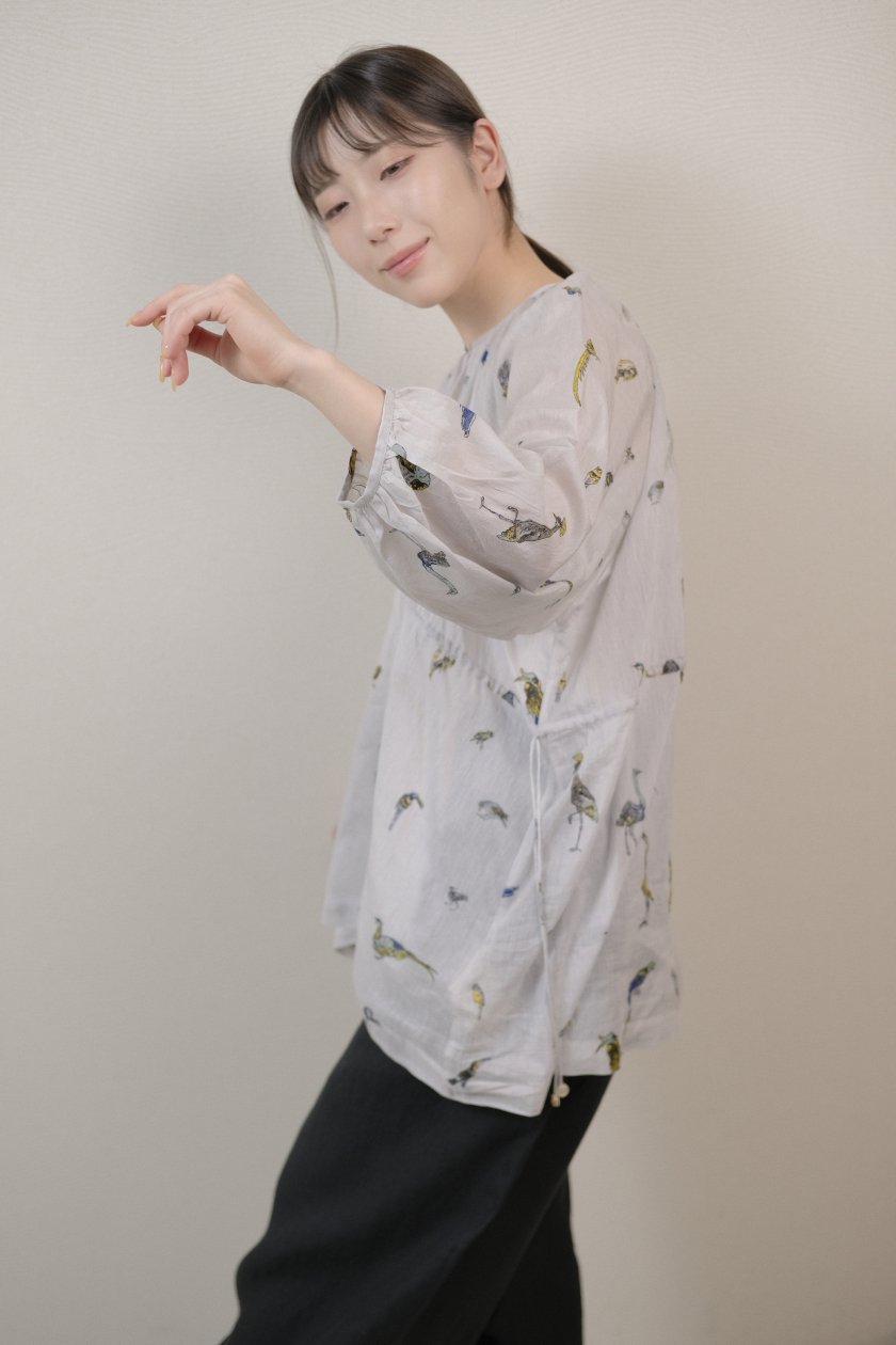 BUNON / Birds Back Button Blouse | 手仕事の美しさが詰まった高品質なKhadiブラウス - c a b i n e  t O N L I N E S T O R E