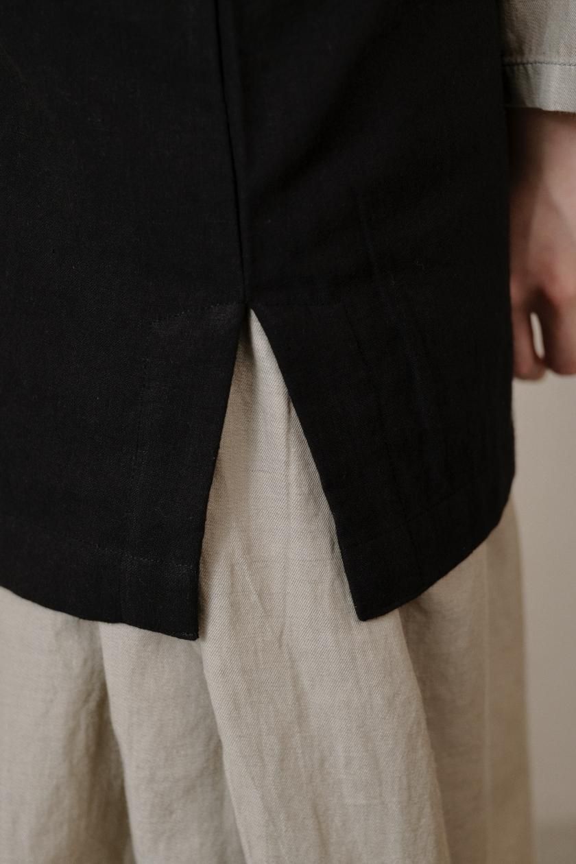 BUNON / Bird Embroidery Fringe Vest | インドの伝統技術と手