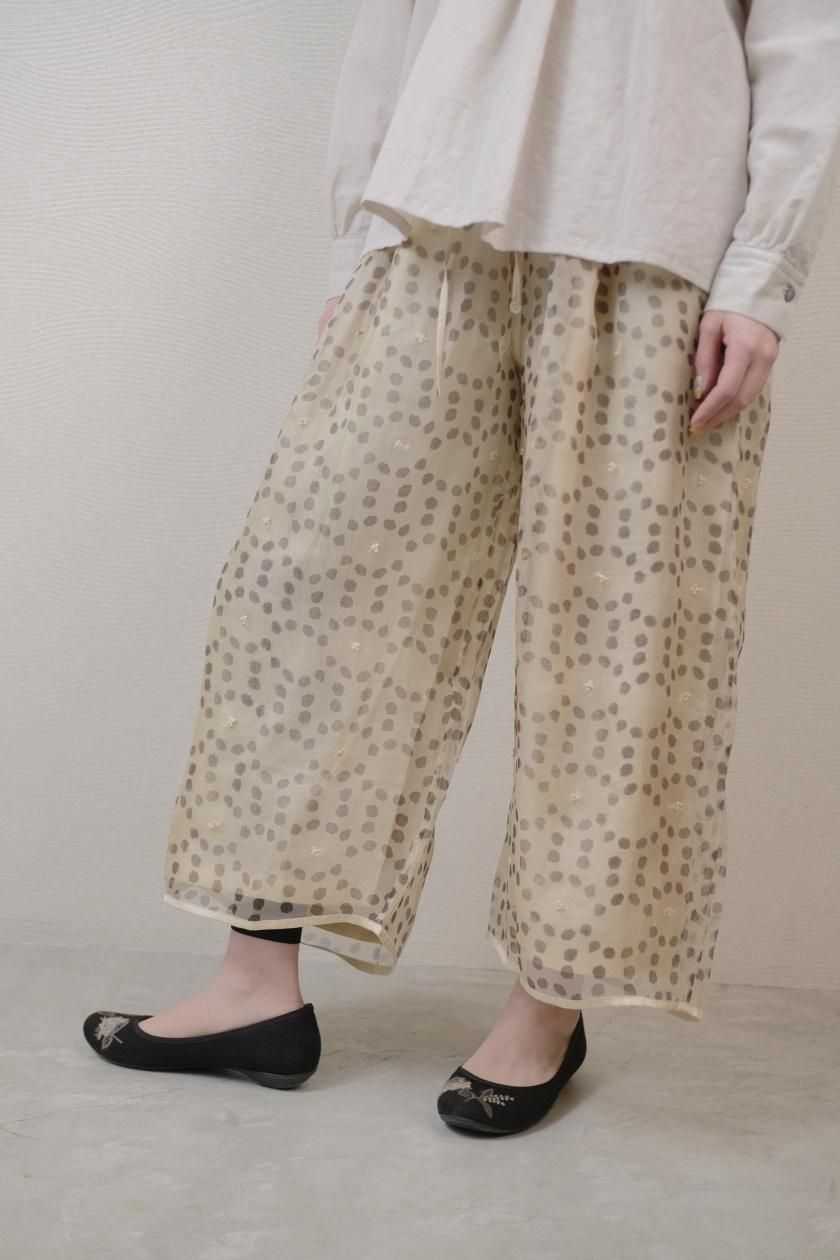 BUNON / Embroidery Layered Pants | Handcrafted Khadi Apparel