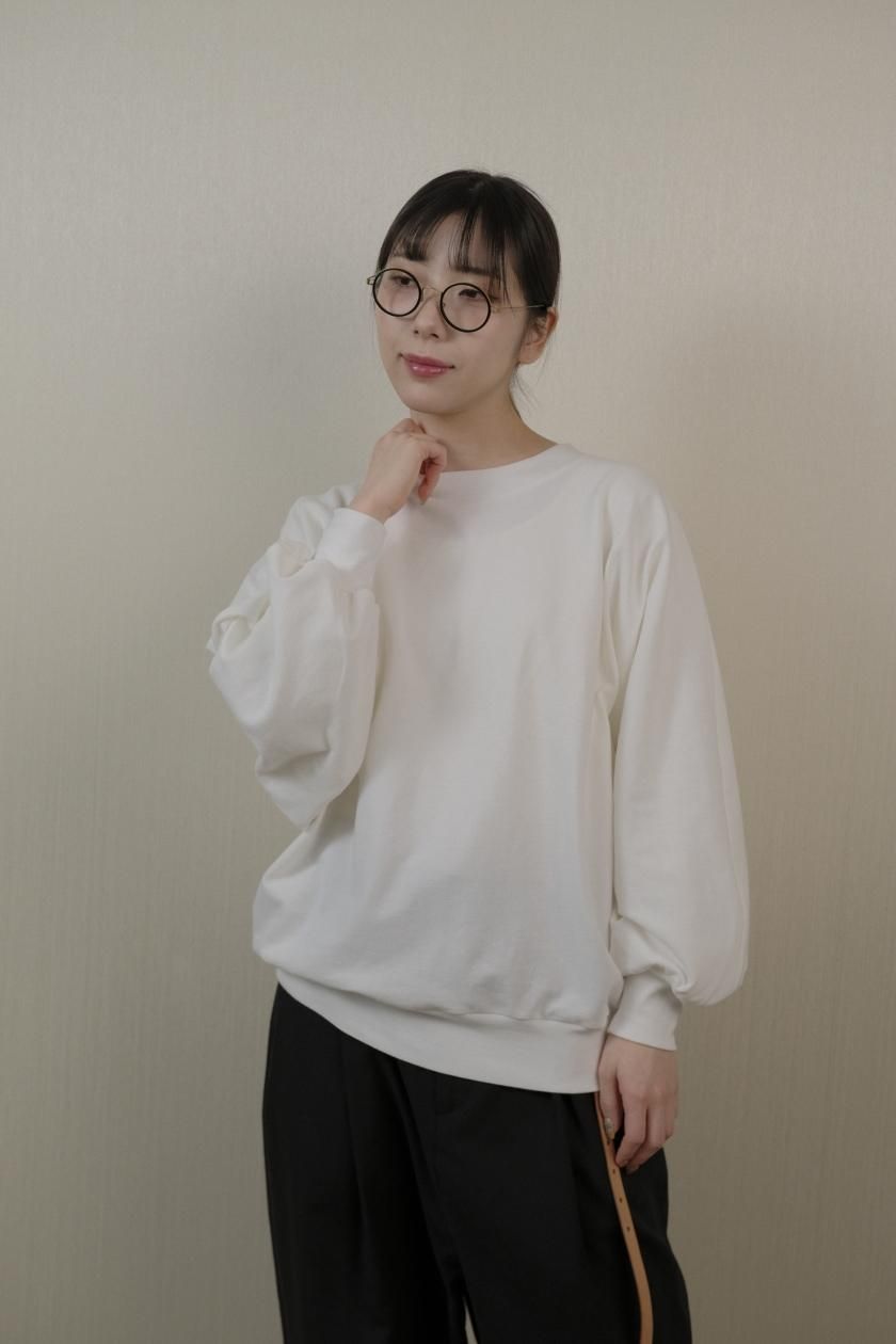 atelier naruse アトリエナルセ / コットンネックリブTシャツ