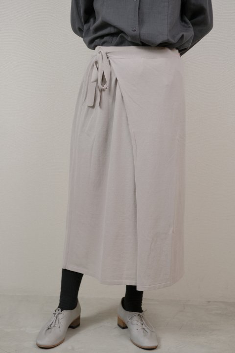 evam eva / cotton wrap skirt