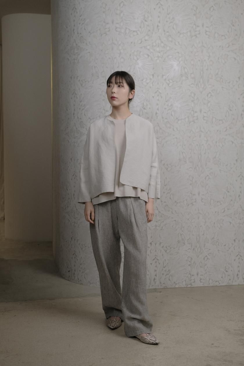 cosmic wonder ウールジャケット COSMIC WONDER | Silk paper grogram dolman-sleeve jacket