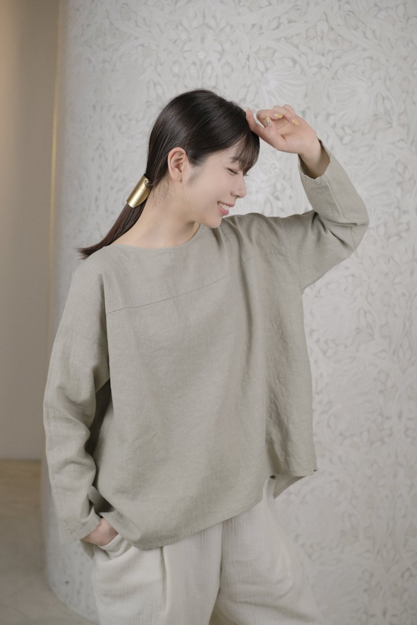 evam eva | water linen pullover - c a b i n e t　 O N L I N E　S T O R E