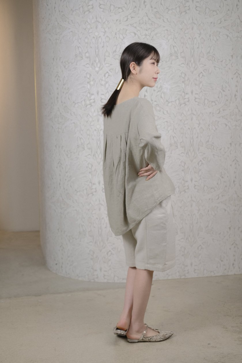 evam eva | water linen pullover - c a b i n e t　 O N L I N E　S T O R E