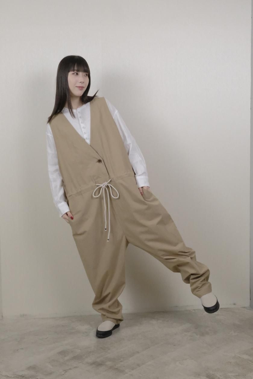 atelier naruse コットンリネンスモックブラウス atelier naruse | リネンスモックブラウス - c a b i n e t