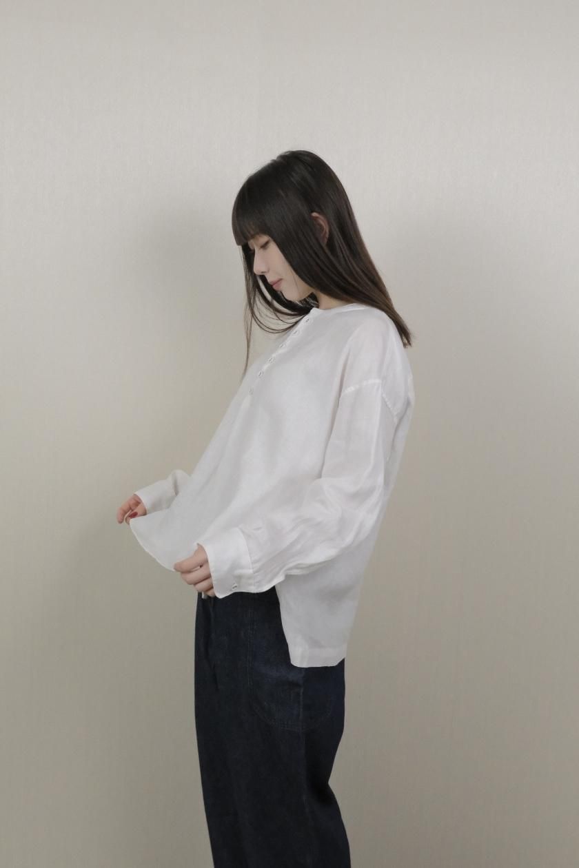 atelier naruse コットンリネンスモックブラウス atelier naruse | リネンスモックブラウス - c a b i n e t
