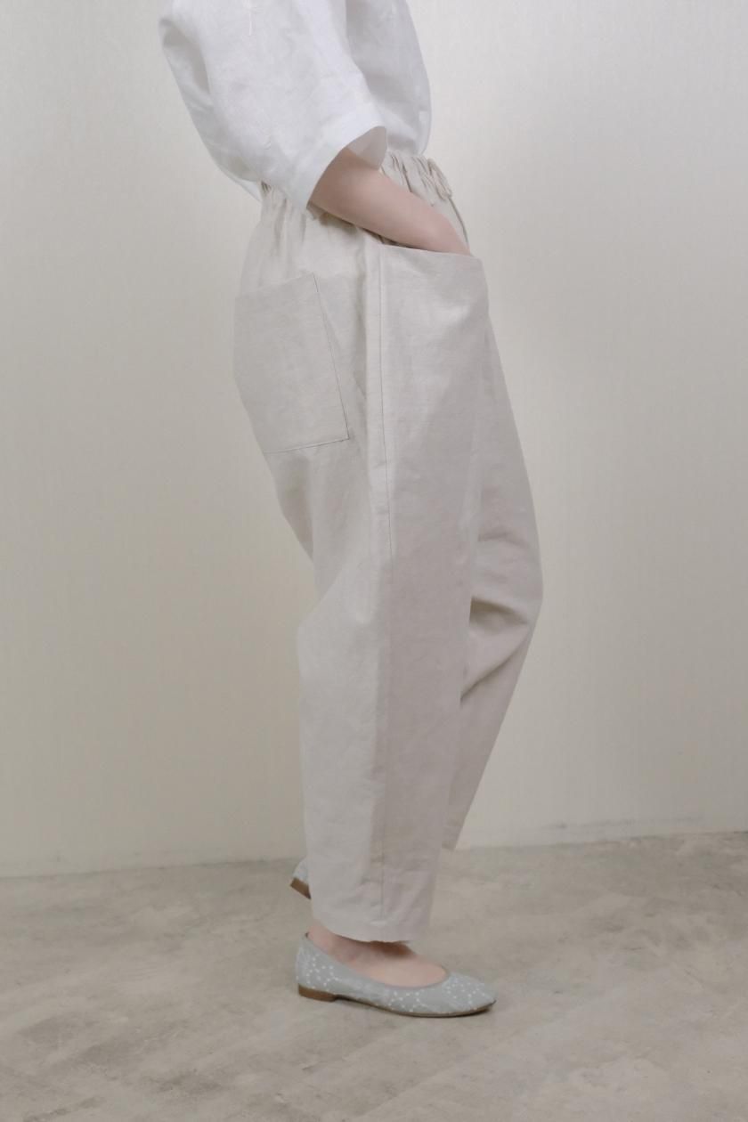 atelier naruse | リネンコットンサルエルパンツ(kinari