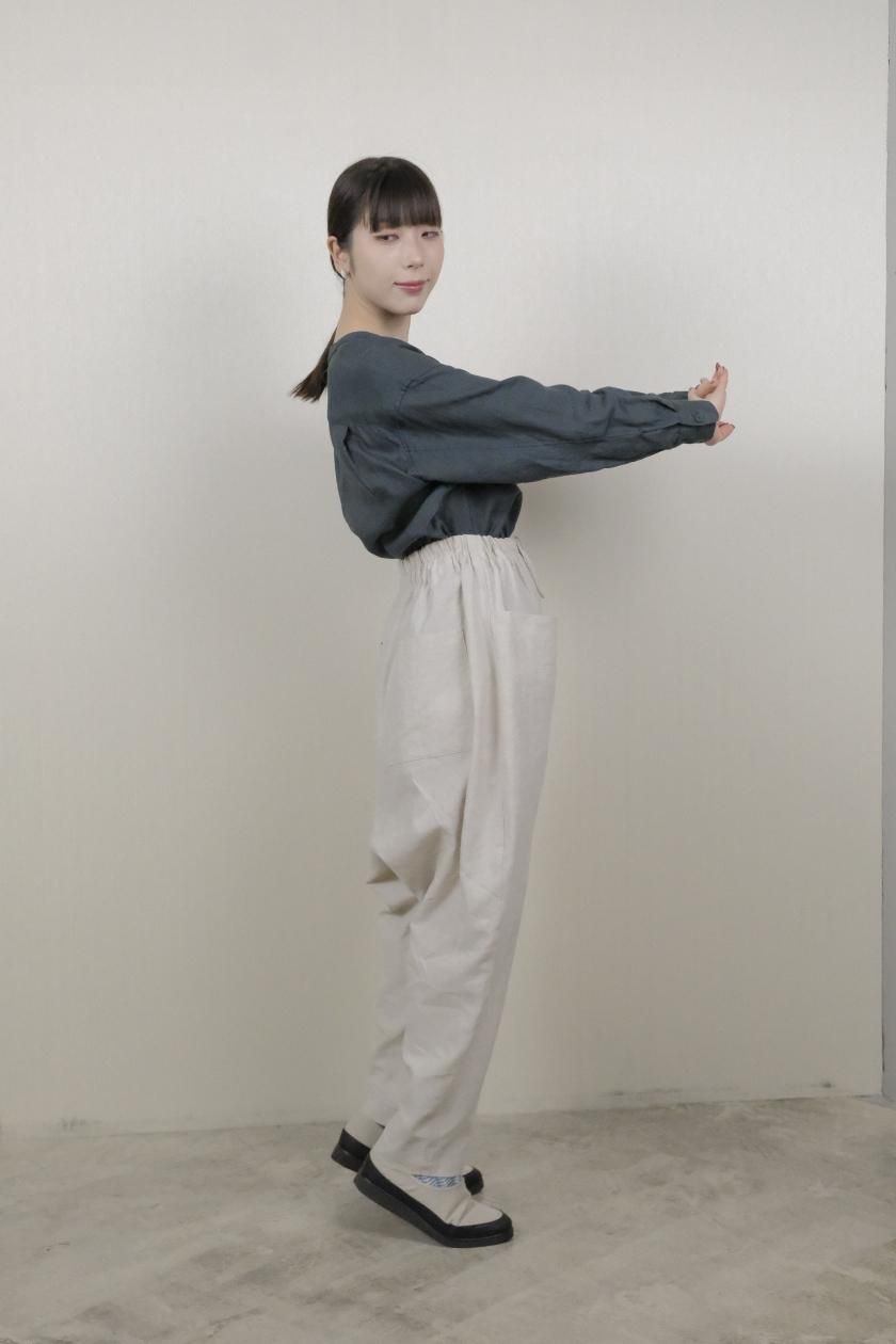 atelier naruse | リネンコットンサルエルパンツ(kinari