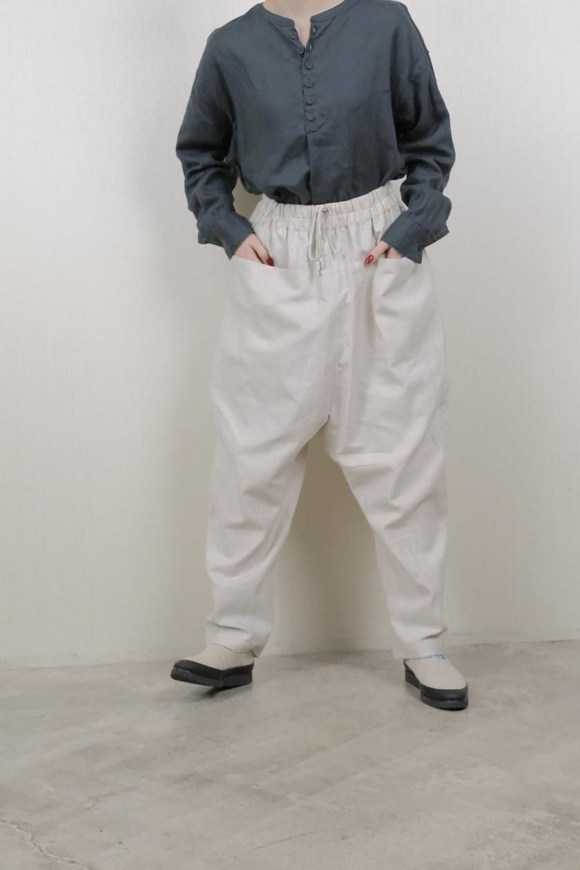 atelier naruse | リネンコットンサルエルパンツ(kinari