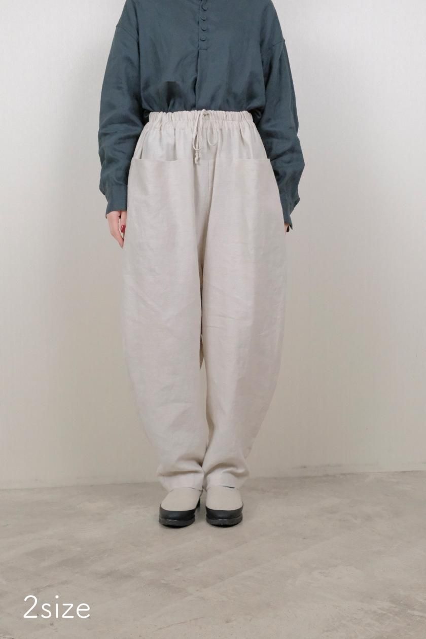 atelier naruse | リネンコットンサルエルパンツ(kinari