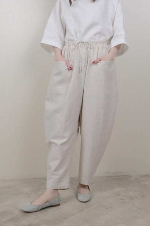 MORIさま専用　アトリエナルセ　2025SS　コットンリネンサルエルパンツ pants - c a b i n e t O N L I N E S T O R E