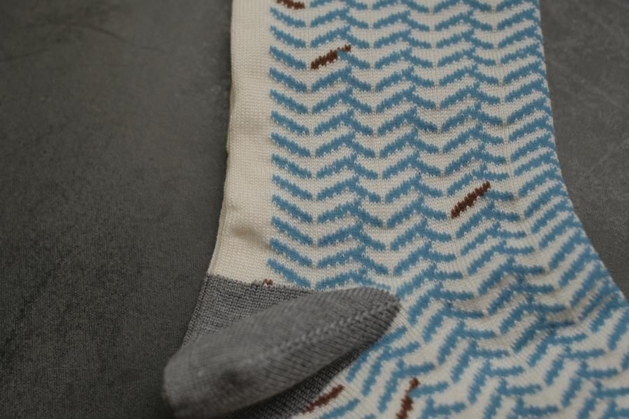 atelier naruse / コットン ~herring-born~ ミドルソックス atelier naruse / コットン ~herring-born~ ミドルソックス