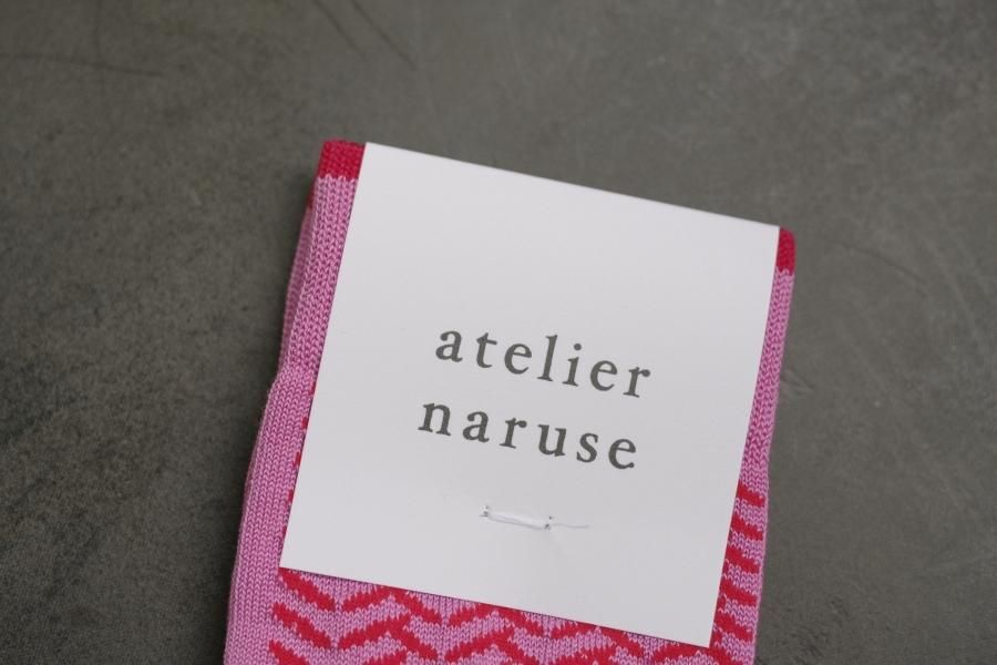 atelier naruse / コットン ~herring-born~ ミドルソックス atelier naruse / コットン ~herring-born~ ミドルソックス