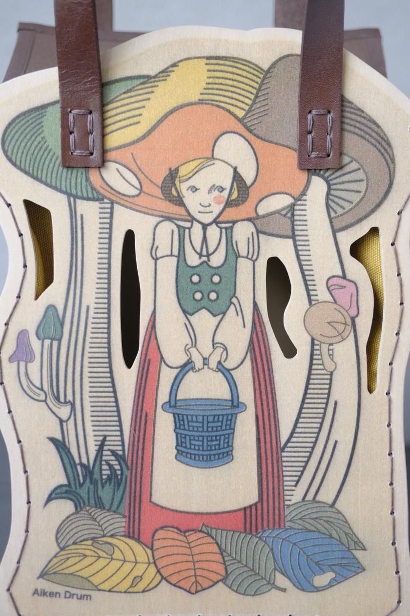 Aiken Drum | ウッドバッグ | キノコと女の子 - c a b i n e t