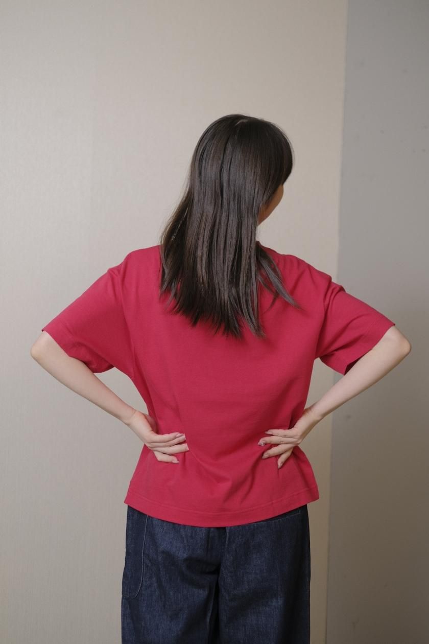 atelier naruse | コットンハイネックカットソー（半袖）鉛白
