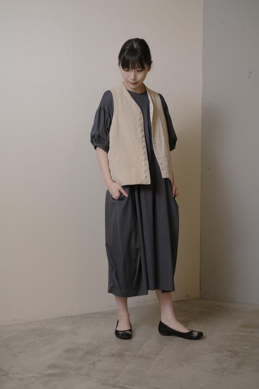 atelier naruse | コットンカットソー コクーンワンピース