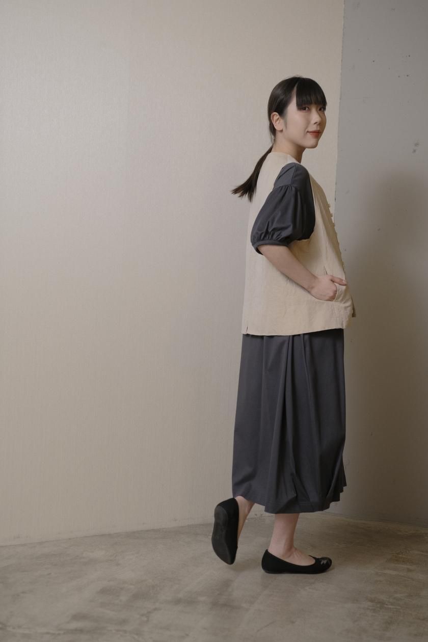 atelier naruse | コットンカットソー コクーンワンピース