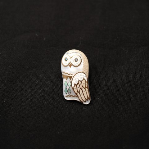 Classic ko / Owl White brooch (ڥȷ)