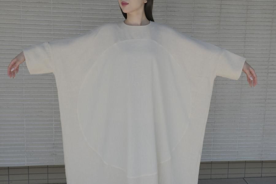 COSMIC WONDER /Cotton paper voile circle dress