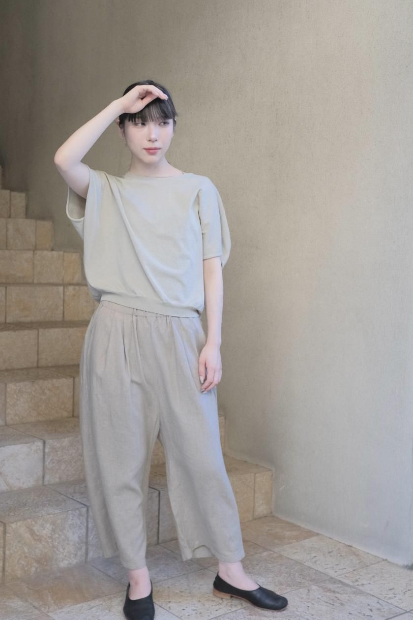 美品★evam eva エヴァムエヴァ★23SS ウォーターリネンパンツ 美品☆evam eva エヴァムエヴァ☆23SS ウォーターリネンパンツ