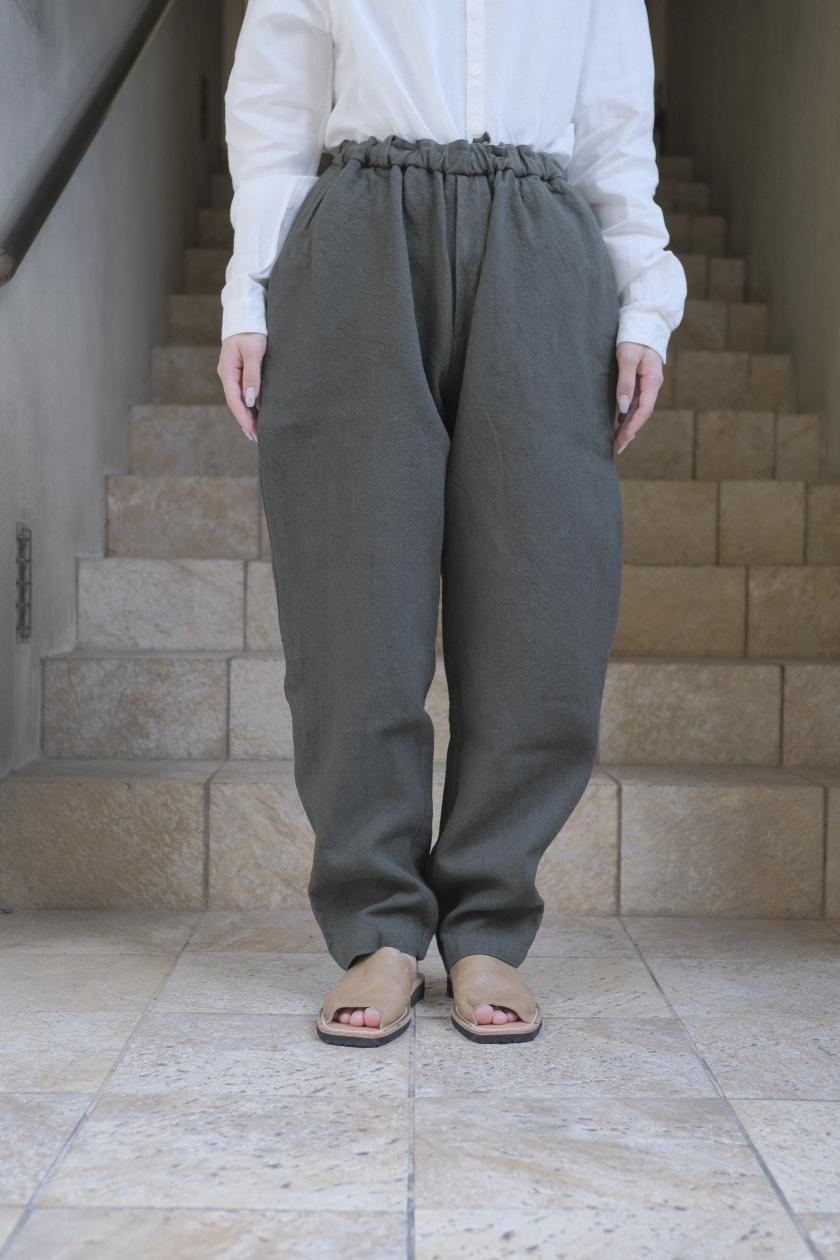 ミッタン MITTAN 亜麻苧麻ロング パンツ FLAX RAMIE PANTS LONG