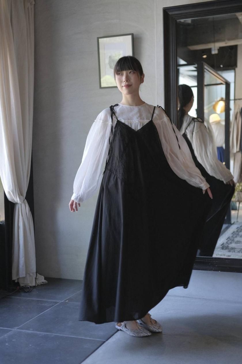 Hériter 2024AW受注会 | swatow handkerchief camisole dress Hériter 2024AW受注会 | swatow handkerchief camisole dress