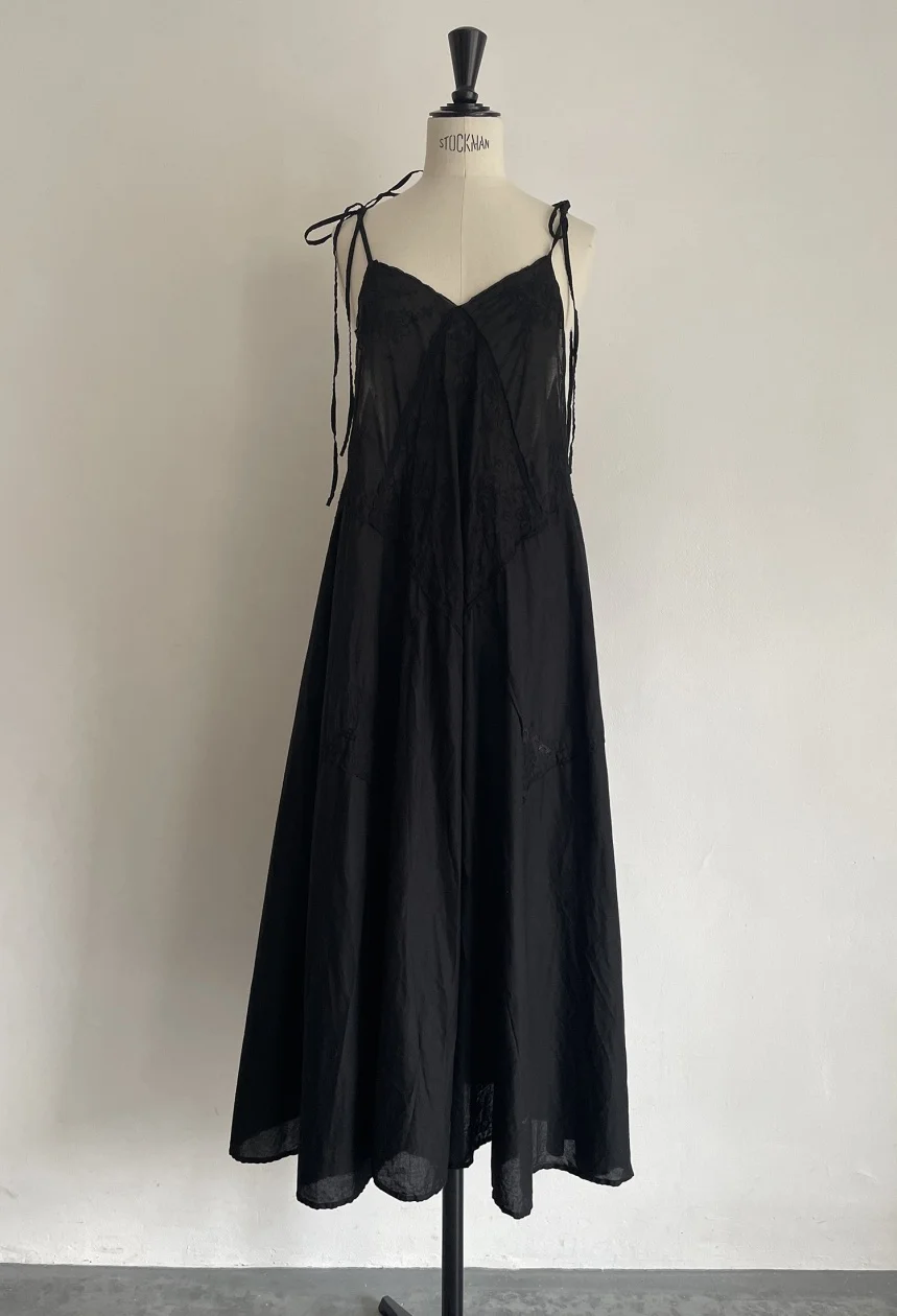 Hériter 2024AW受注会 | swatow handkerchief camisole dress Hériter 2024AW受注会 | swatow handkerchief camisole dress