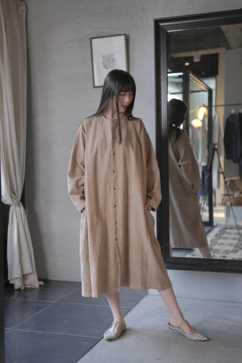 MITTAN | 綿絹麻ジャカードワンピース - c a b i n e t O N L I N E