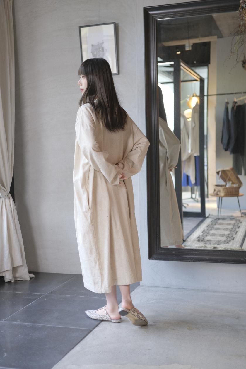 MITTAN | 綿絹麻ジャカードワンピース - c a b i n e t O N L I N E